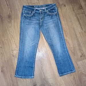 Miss Chic USA Capri Embellished Jeans size 9